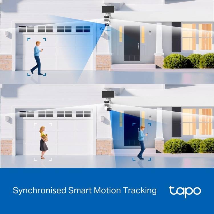 Tapo TC93D solar dual-lens security camera kit, imported from the UK