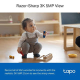 Tapo TC74 3K pan/tilt AI security camera (British brand)
