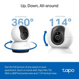 Tapo TC74 3K pan/tilt AI security camera (British brand)