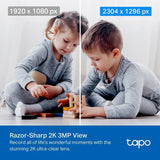 Tapo TC71 2K pan/tilt Wi-Fi security camera, imported from the UK