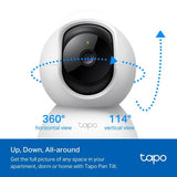 Tapo TC71 2K pan/tilt Wi-Fi security camera, imported from the UK