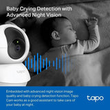 Tapo TC71 2K pan/tilt Wi-Fi security camera, imported from the UK