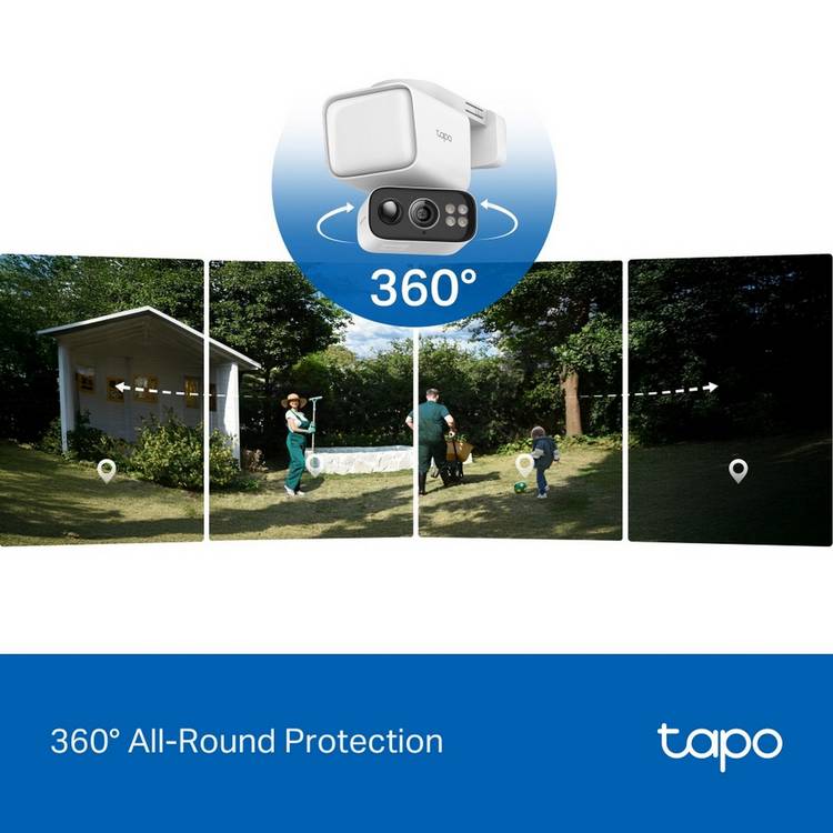 Tapo TC50 2K solar-powered floodlight security camera - British product