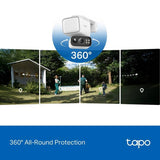 Tapo TC50 2K solar-powered floodlight security camera - British product