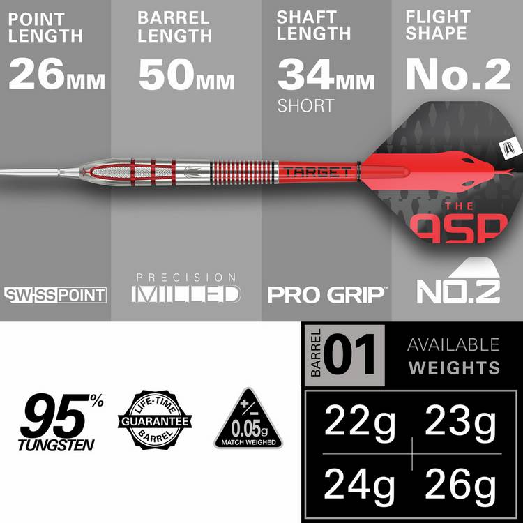 Target Darts Nathan Aspinall Generation 2 darts 24g - British product