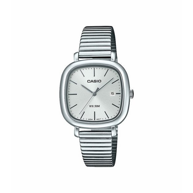 Casio LTP-B166 silver dial stainless steel watch - British product