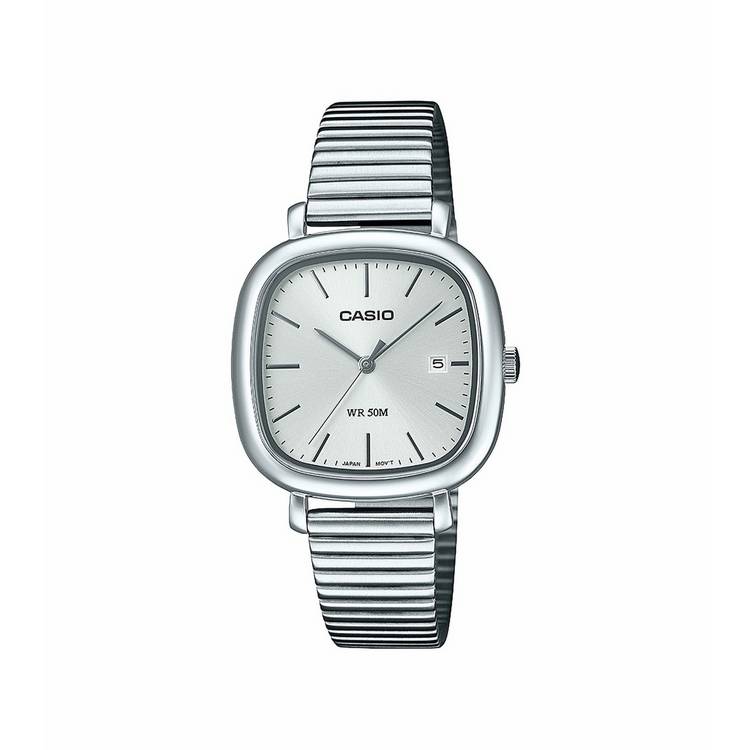 Casio LTP-B166 silver dial stainless steel watch - British product