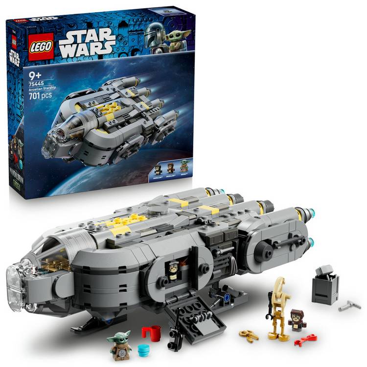 LEGO Star Wars Anzellan Starship set 701 pieces, imported from the UK