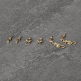 Freedom starfish crystal seahorse earrings set, imported from the UK