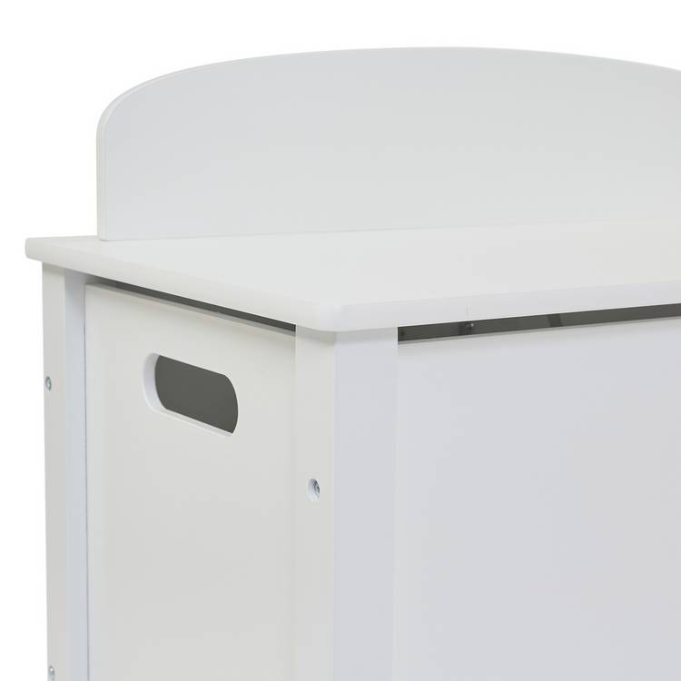 Liberty House Toys white toy box with lion decal, UK version