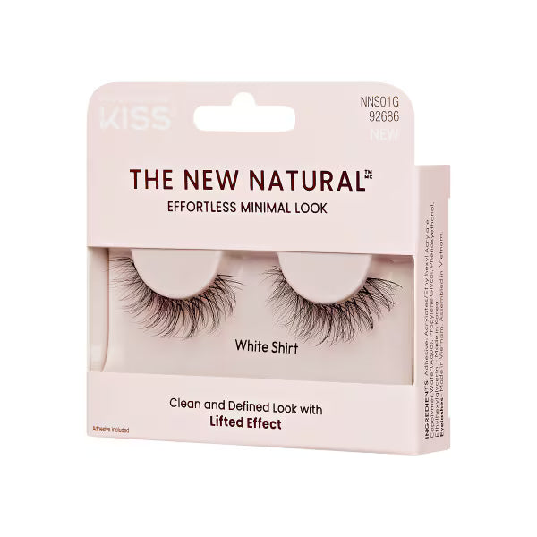 Kiss false eyelashes natural single 01 style, UK version