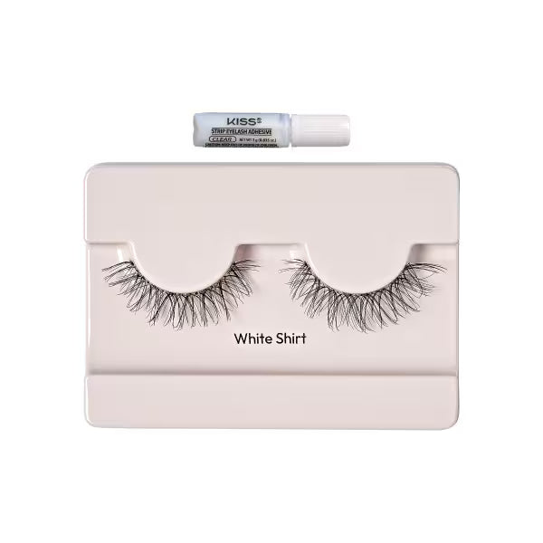 Kiss false eyelashes natural single 01 style, UK version