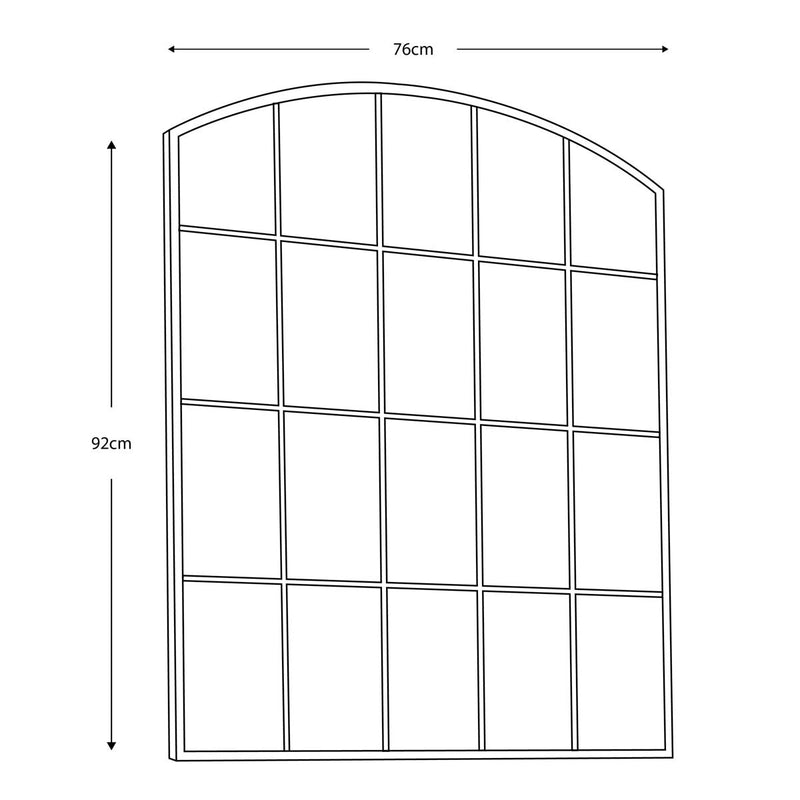 Gallery Rockford Window Mirror 76 x 92cm (British brand)