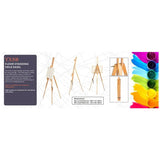 YXSH floor standing easel in beech wood, imported from the UK