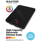 Salter black digital kitchen scale 10kg (British brand)