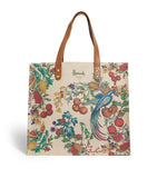 Harrods jacquard shopper bag with festive design, UK version
