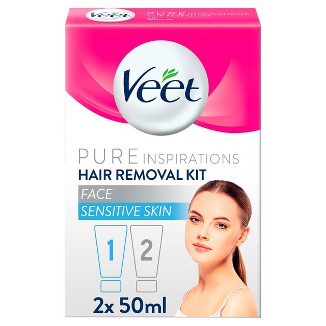 Veet Pure Hair Removal Kit Face Sensitive Skin   2 x 50ml GOODS M&S