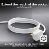 Masterplug extension lead 4 socket 5m, UK version