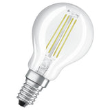 Osram 4W LED filament globe bulb twin pack, UK version