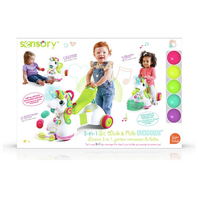 Infantino baby walker 3-in-1 Sit Walk Ride Unicorn, UK version
