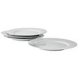 Argos Home set of 4 super white porcelain dinner plates 27cm (British brand)