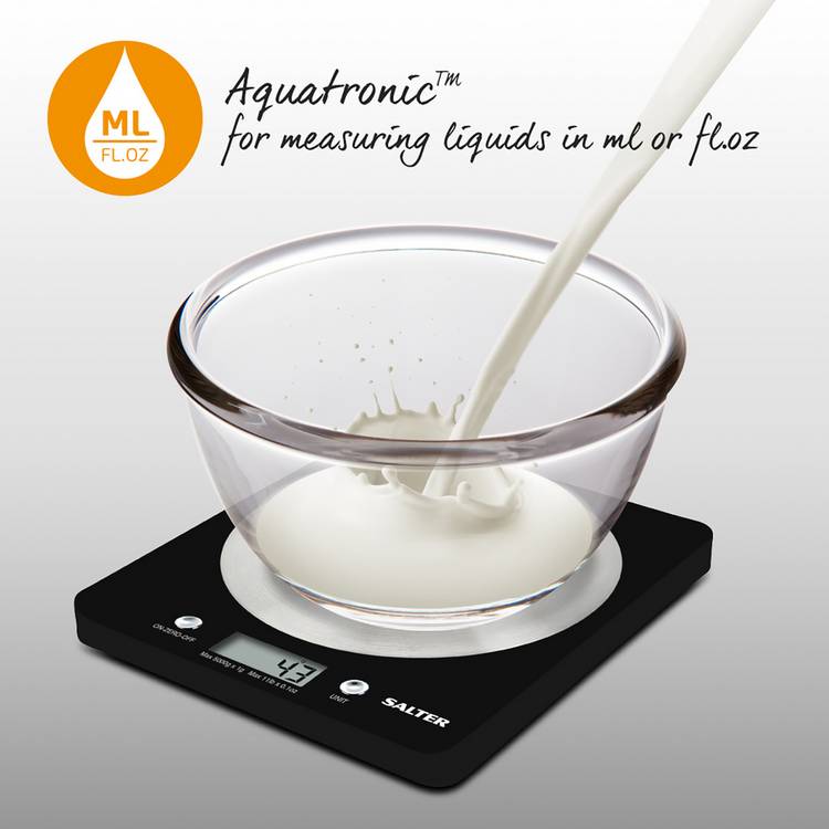 Salter electronic kitchen scale black, imported from the UK
