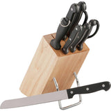 Argos Argos Home 8 Piece Wooden Knife Block Set- Buy online at McGrocer