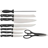 Argos Home 8 piece wooden knife block set (British brand)