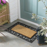 Argos Argos Home Traditional Black & Natural Short Pile Doormat 75cm x 45cm- Buy online at McGrocer