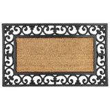 Argos Home black and natural coir doormat (British brand)