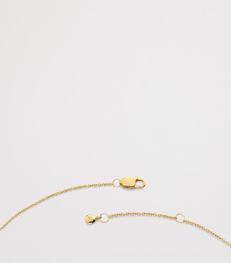 Monica Vinader gold vermeil Zodiac Libra necklace with adjustable chain (British brand)