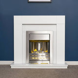 Adam Wyoming electric fire suite white black freestanding UK version