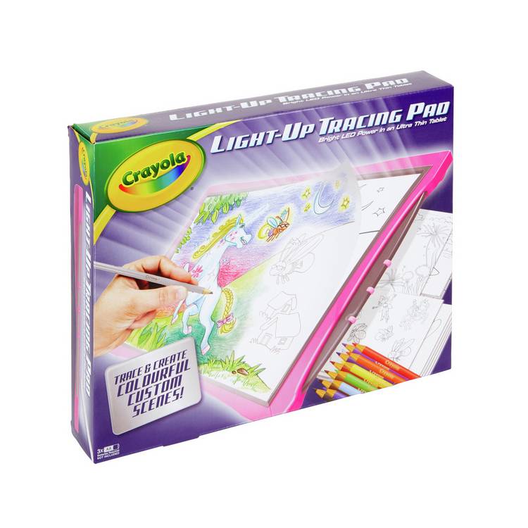 Crayola Light Up Tracing Pad with LED surface - British product