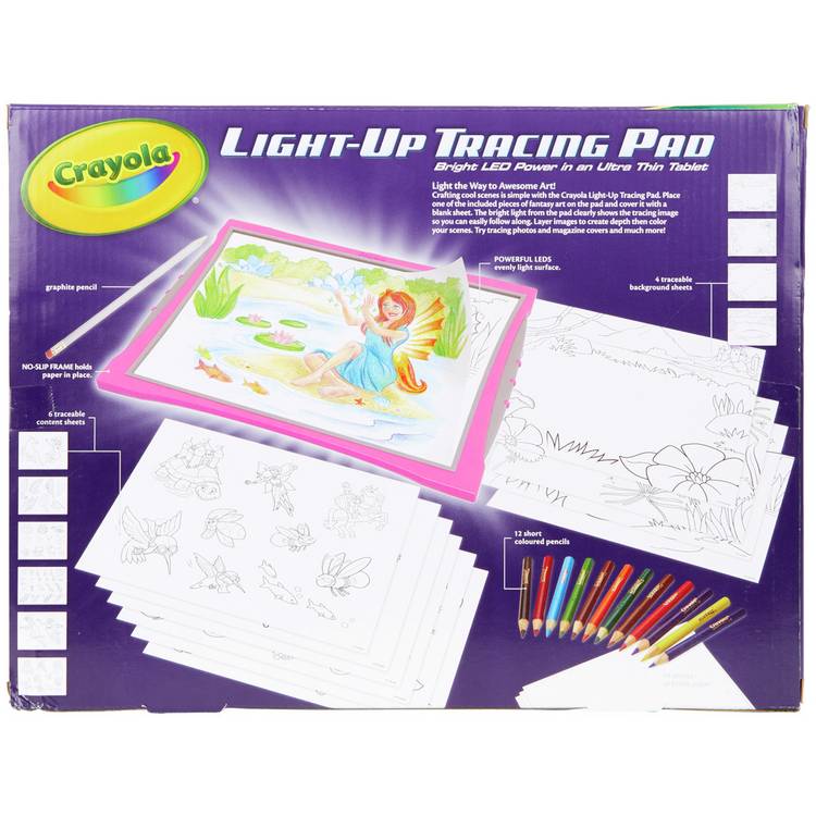 Crayola Light Up Tracing Pad with LED surface - British product