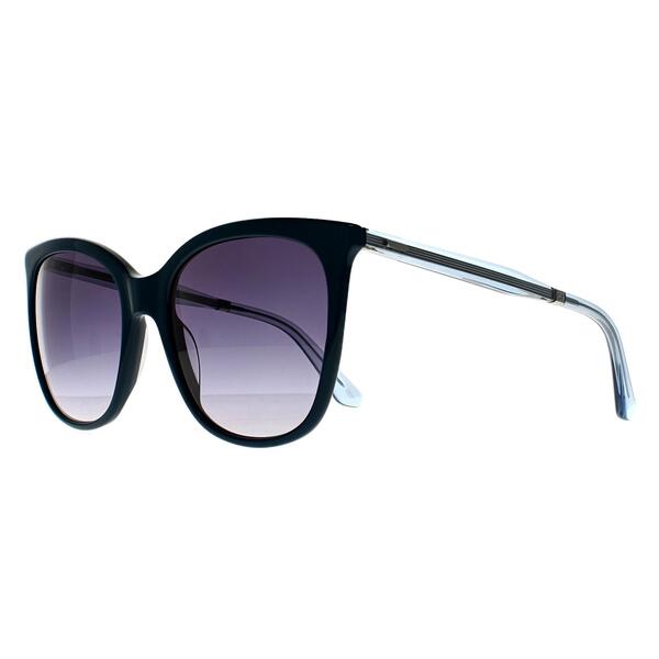 Calvin Klein CK23500S blue gradient round sunglasses, imported from the UK