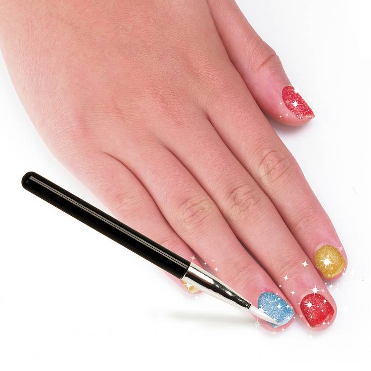 Fablab craft kit with glitter tattoos and nail polish, UK version