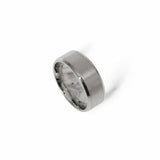 Uncommon Souls silver tone band ring M/L (British brand)
