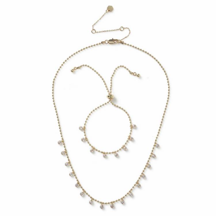 Liars & Lovers crystal necklace bracelet giftset, imported from the UK