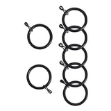 Argos Home curtain rings matte black pack of 20 - British product