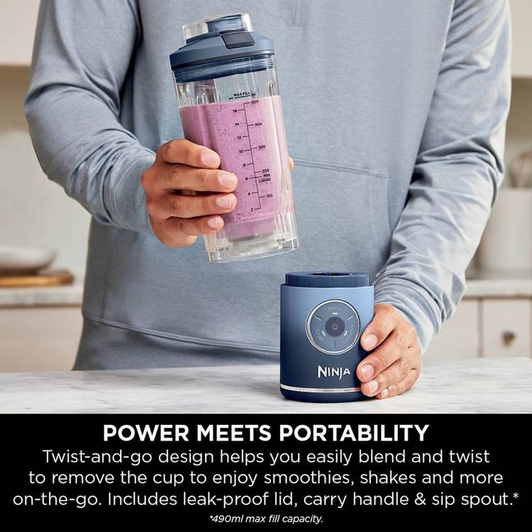 Ninja Blast Max portable blender navy 570ml, imported from the UK