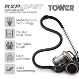 Tower pet corded bagless cylinder vacuum cleaner, imported from the UK