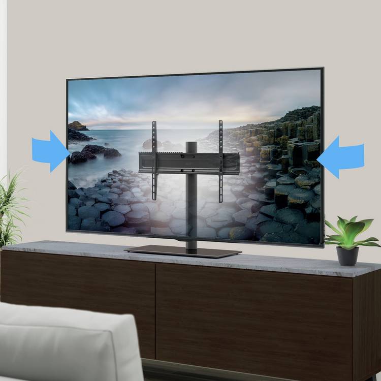 AVF black TV stand up to 77 inch - British product