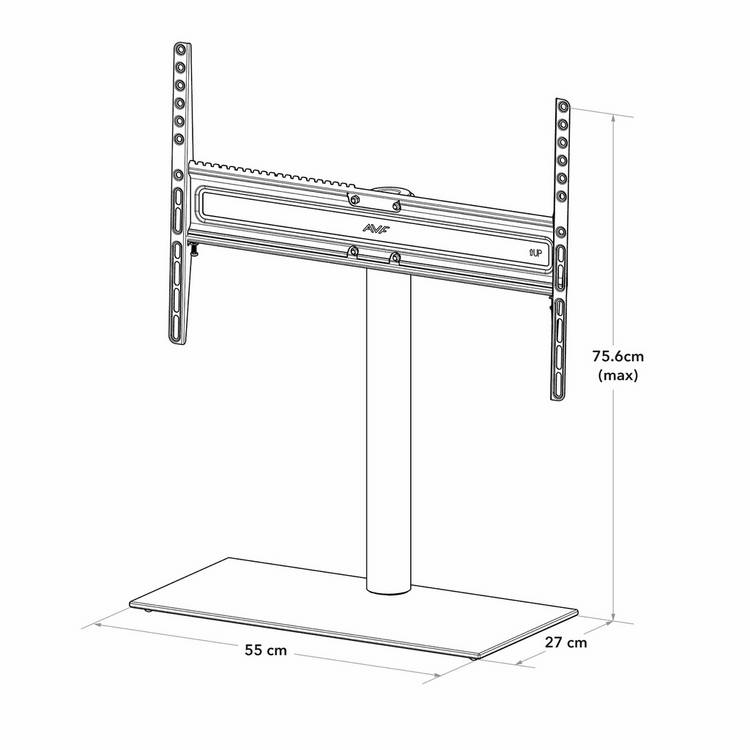 AVF black TV stand up to 77 inch - British product