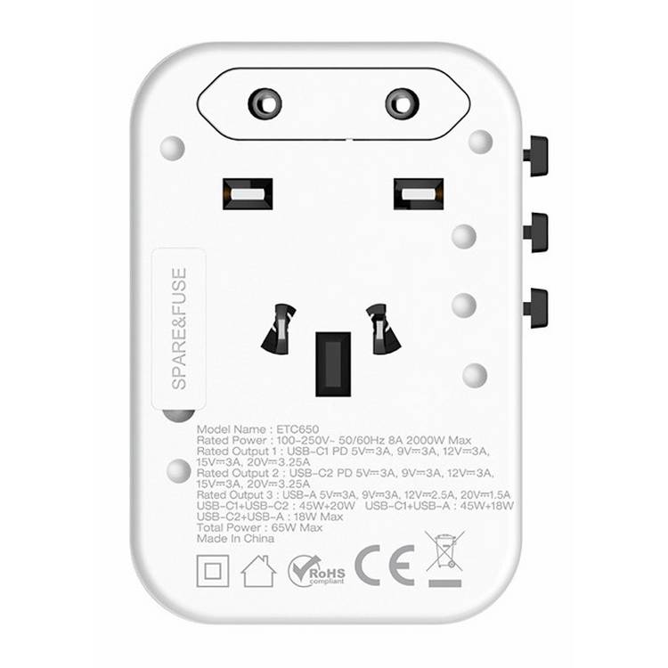 Energizer travel charger 65W - British product