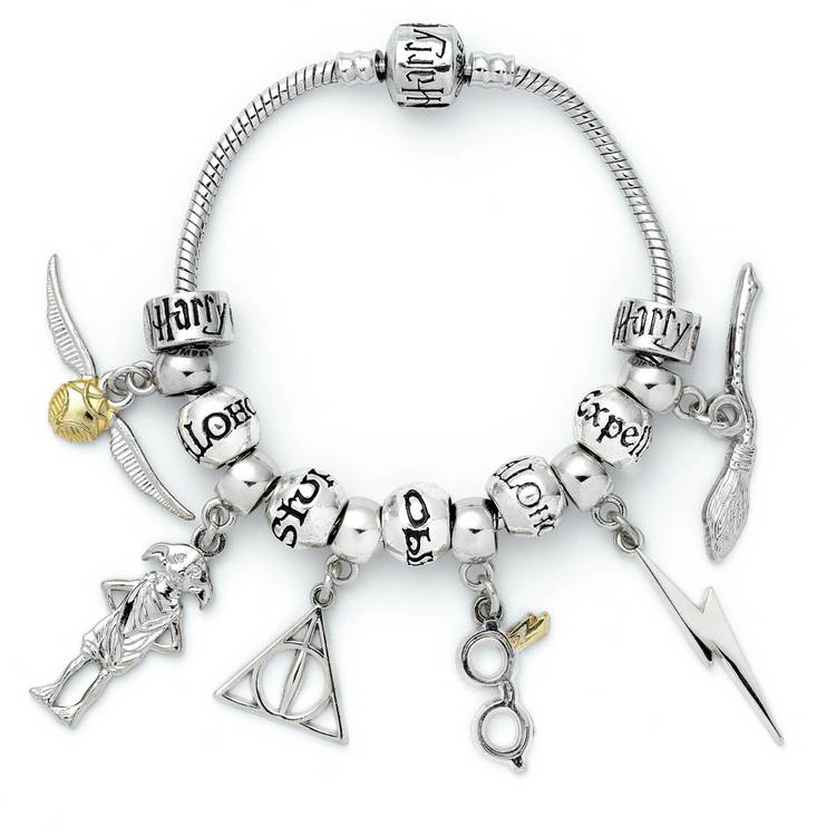 Harry Potter silver colour charm bracelet 19cm (British brand)
