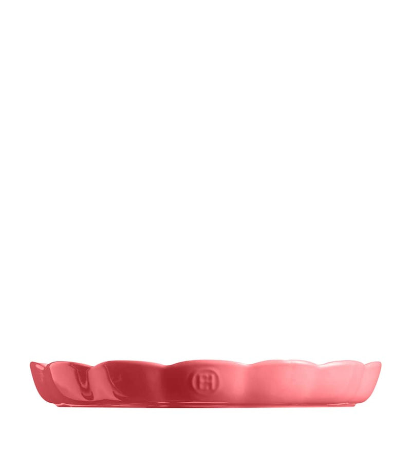 Emile Henry ceramic Madeleine tart dish 31cm, imported from the UK