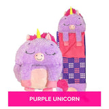 Happy Nappers Purple Unicorn sleeping bag plush medium, UK version