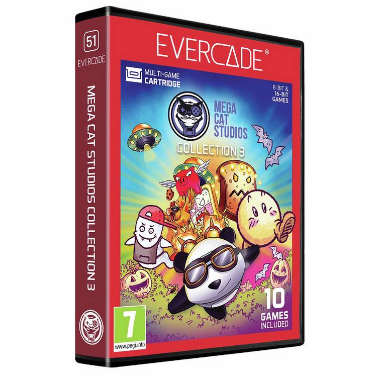 Evercade Mega Cat Studios Collection 3 multi-game cartridge, imported from the UK