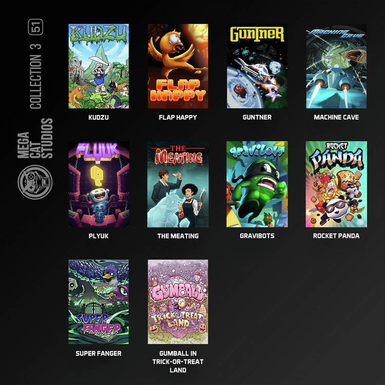 Evercade Mega Cat Studios Collection 3 multi-game cartridge, imported from the UK
