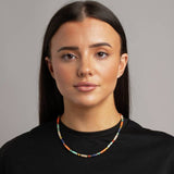 Revere multicolour beaded necklace 45cm - British product